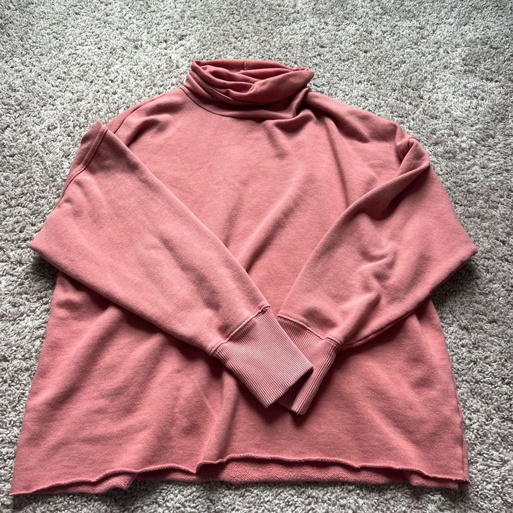 Cozy Pink Turtleneck Sweater
